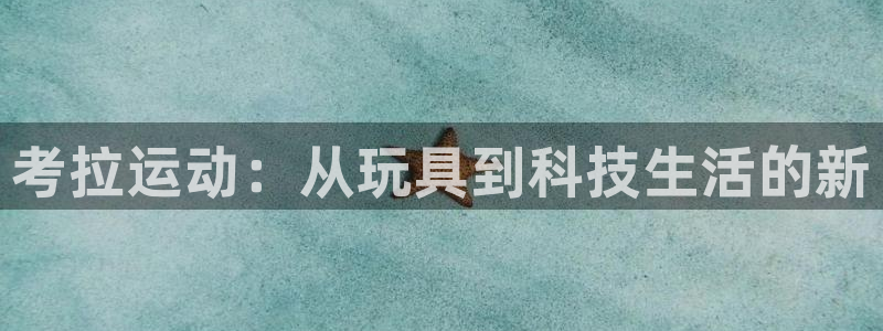 意昂4集团:考拉运动:从玩具到科技生活的新